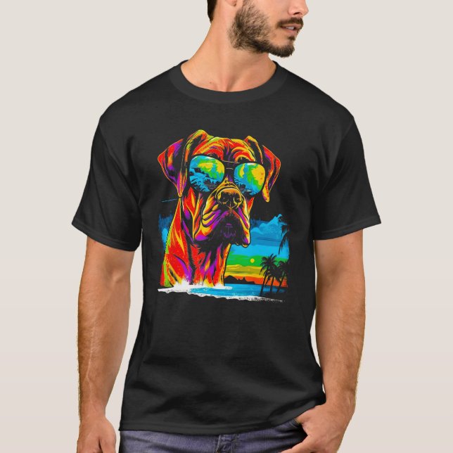 Camiseta Boxer Dog Summer (Frente)