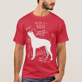 Camiseta Boxer Dog White Check Anatomia 1