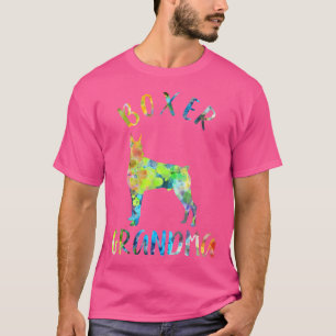 Camiseta Boxer Grandma Dog Vovó Engraçado Proprietário do B