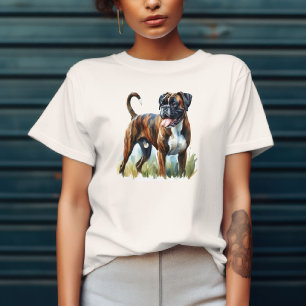 Camiseta Boxer listrado apresentado em Aquarela