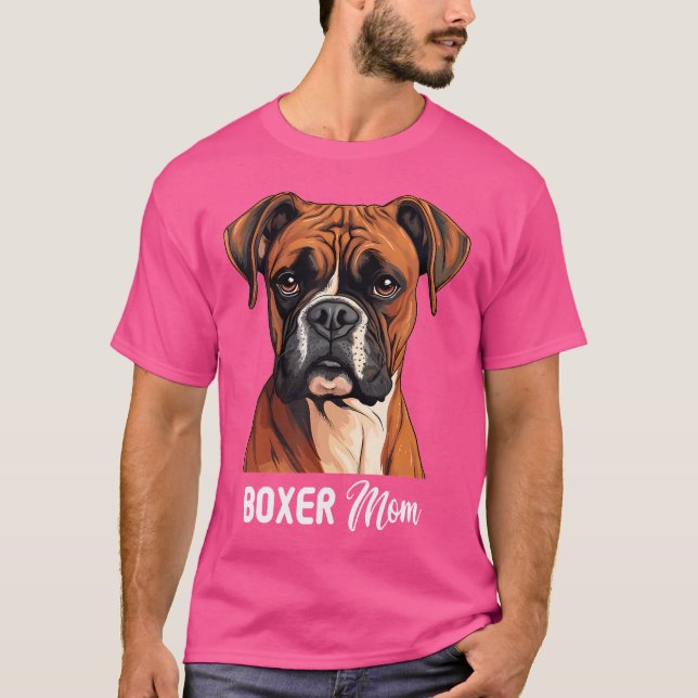 Camiseta Boxer Mãe Cachorro Boxer (Frente)