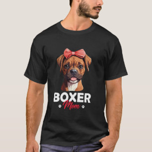 Camiseta Boxer Mãe Cachorro Boxer Dia das Mães Folga Longa