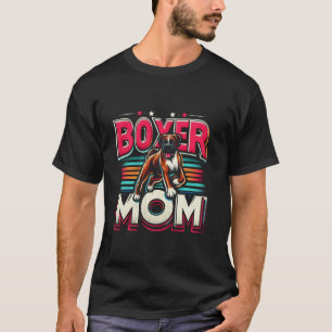Camiseta Boxer Mãe Divertido Cachorro Boxer Animal De Estim