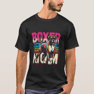 Camiseta Boxer Mãe Divertido Cachorro Boxer Animal De Estim