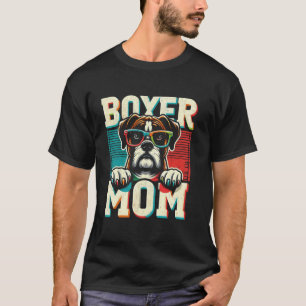 Camiseta Boxer Mãe Divertido Cachorro Boxer Animal De Estim