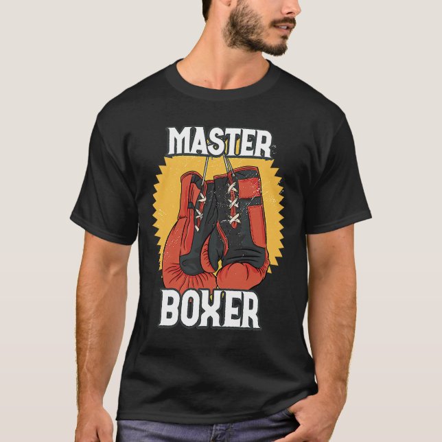 Camiseta Boxer Master Boxer Luvas Boxando Almoço (Frente)