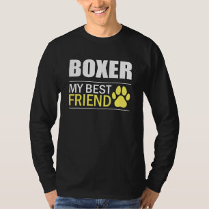 Camiseta Boxer Owner Boxer Boxer Boxer Melhor Amigo