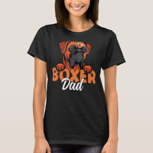 Camiseta Boxer Pai Cachorro Cachorro Cachorro Pai Boxer Pro
