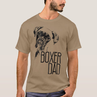 CAMISETA BOXER PAI DOG FACE T DOG LOVERS BOXER PAI GIFT