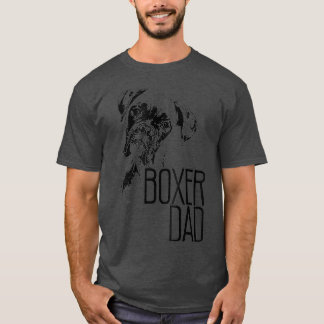 CAMISETA BOXER PAI DOG FACE T DOG LOVERS BOXER PAI GIFT