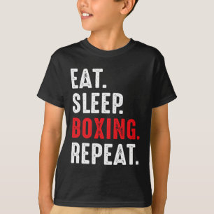 Camiseta Boxer para dormir Repetir Boxer Engraçado