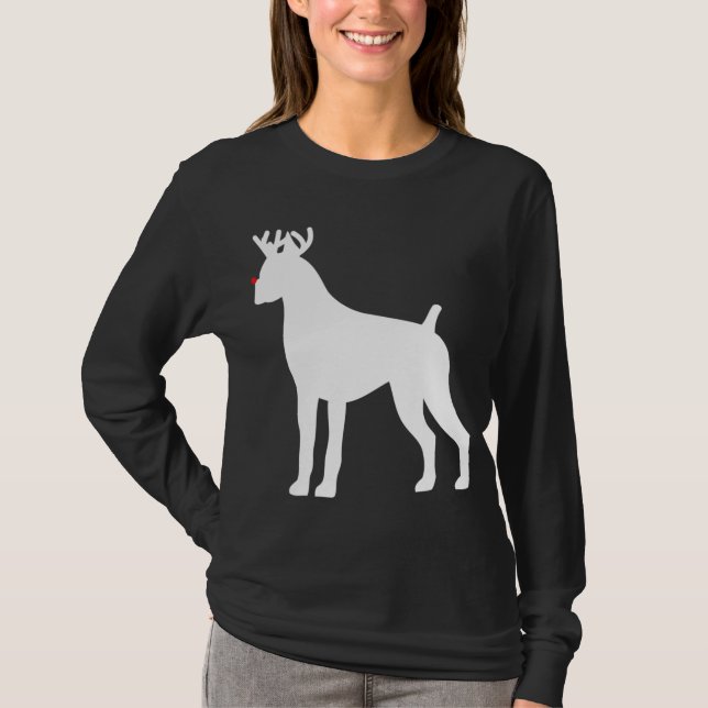 Camiseta Boxer Reindeer - Cão de Natal (Frente)