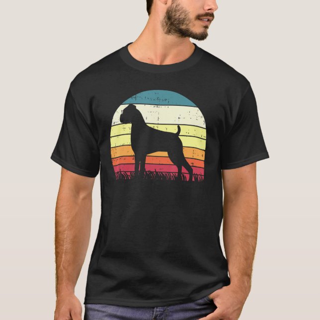 Camiseta Boxer Silhouette Sunset Animal og (Frente)