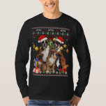 Camiseta Boxer Ugly Christmas Sweater - Presente de Papai N<br><div class="desc">Boxer Ugly Christmas Sweater - Presente de Papai Noel</div>