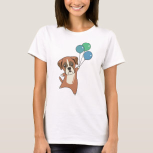 Camiseta Boxer Voa Balões Para Cães Doce Animais