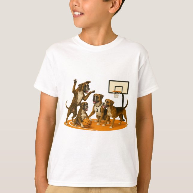 Camiseta Boxers playing basketball (Frente)