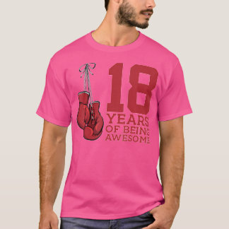 Camiseta Boxing 18 Anos Sendo Incrível Boxer 18º Nascimento