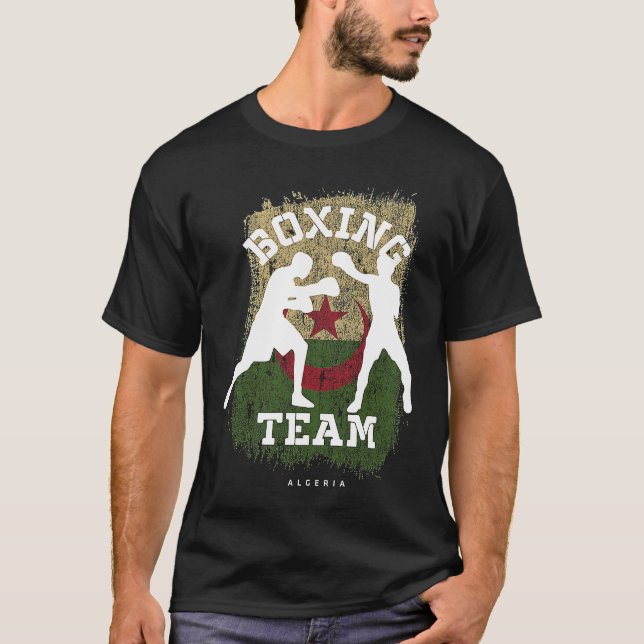 Camiseta Boxing Algeria Combat Sports Fighter Boxing (Frente)