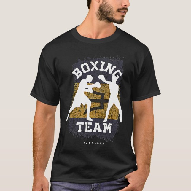 Camiseta Boxing Barbados Combat Sports Fighter Boxing (Frente)