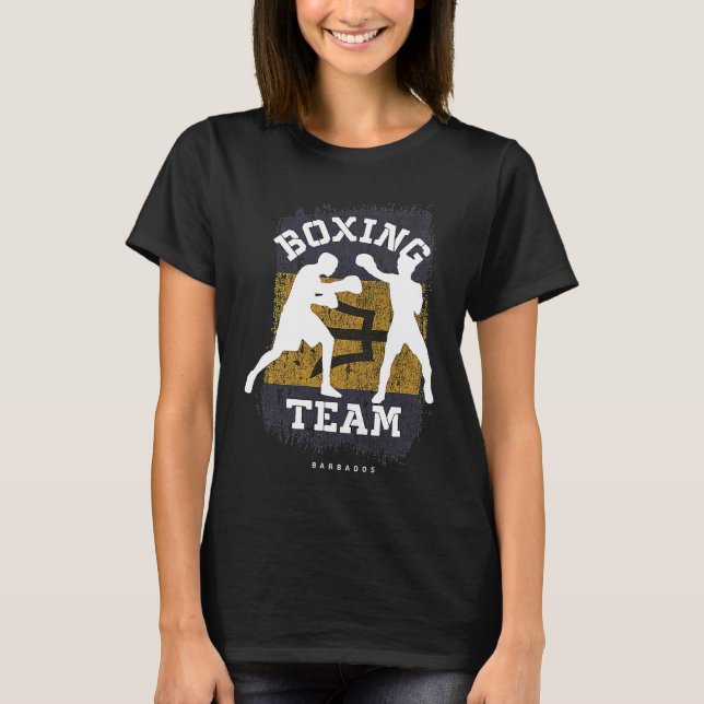 Camiseta Boxing Barbados Combat Sports Fighter Boxing (Frente)