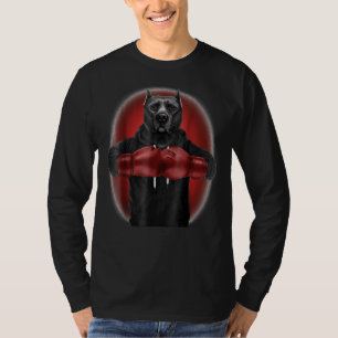 Camiseta Boxing Black Pit Bull Cachorro Martial Guerreiro