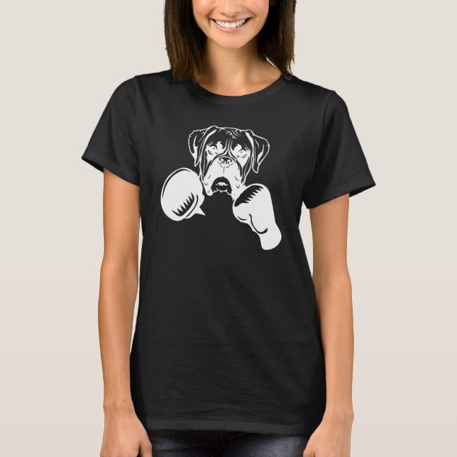Camiseta boxing Boxer dog Boxer dog mom Boxer dog dad (Frente)