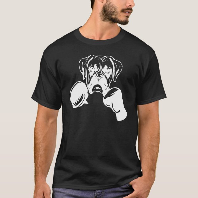 Camiseta boxing Boxer dog Boxer dog mom Boxer dog dad (Frente)