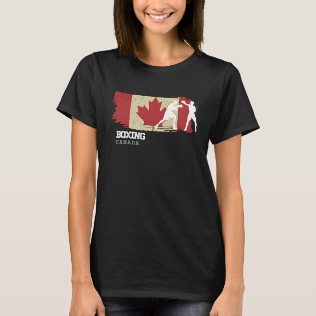 Camiseta Boxing Canada Combat Sports Fighter Boxing (Frente)