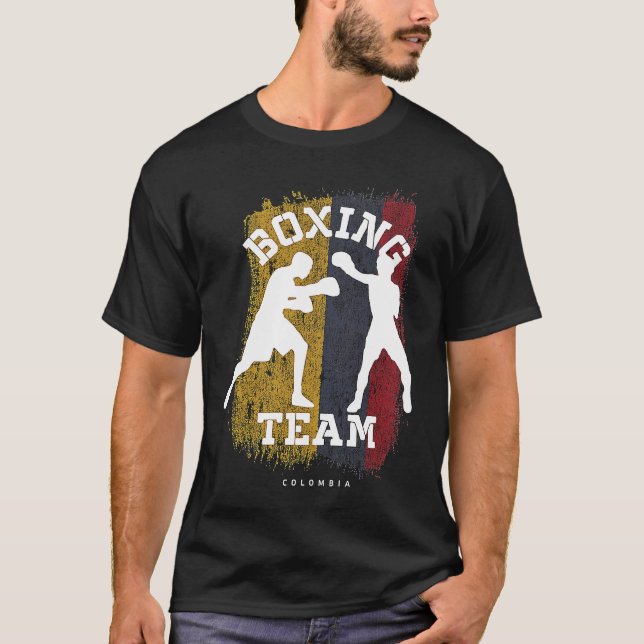 Camiseta Boxing Colombia Combate Boxing (Frente)