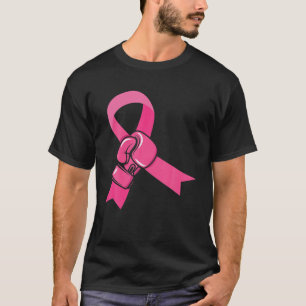 Camiseta Boxing de Fita Rosa do Câncer da Mama de outubro d