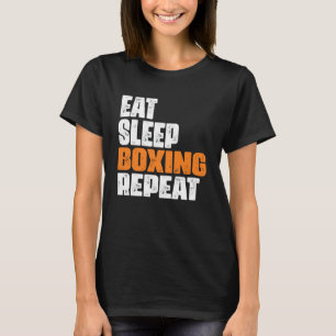 Camiseta Boxing de latência Repetir Entusiasta de boxe Pull