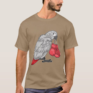 Camiseta Boxing de papagaio Boxing luvas Boxing