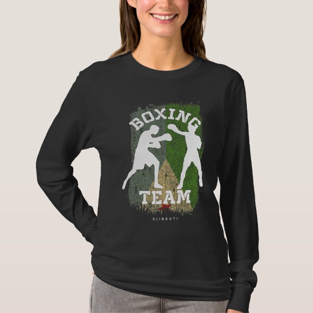Camiseta Boxing Djibouti Combat Sports Fighter Boxing (Frente)
