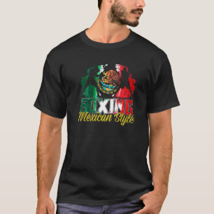 Camiseta Boxing do Excelente do Estilo de Vintagem Mexicano
