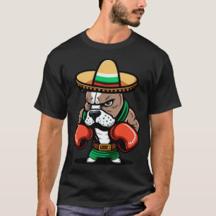 Camiseta Boxing Dog Cinco De Mayo Boxing