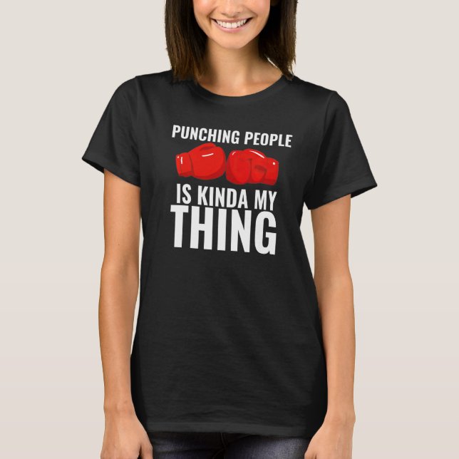 Camiseta Boxing É A Minha Coisa Boxer De Luvas Boxing (Frente)