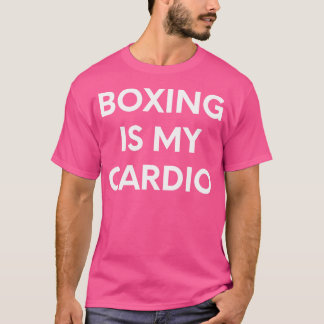 Camiseta Boxing É Meu Cardio - Engraçado Boxer