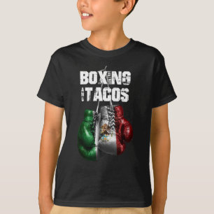 Camiseta Boxing E Tacos Engraçado México
