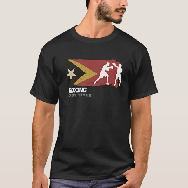 Camiseta Boxing East Timor Combat Sports Fighter Boxing (Frente)