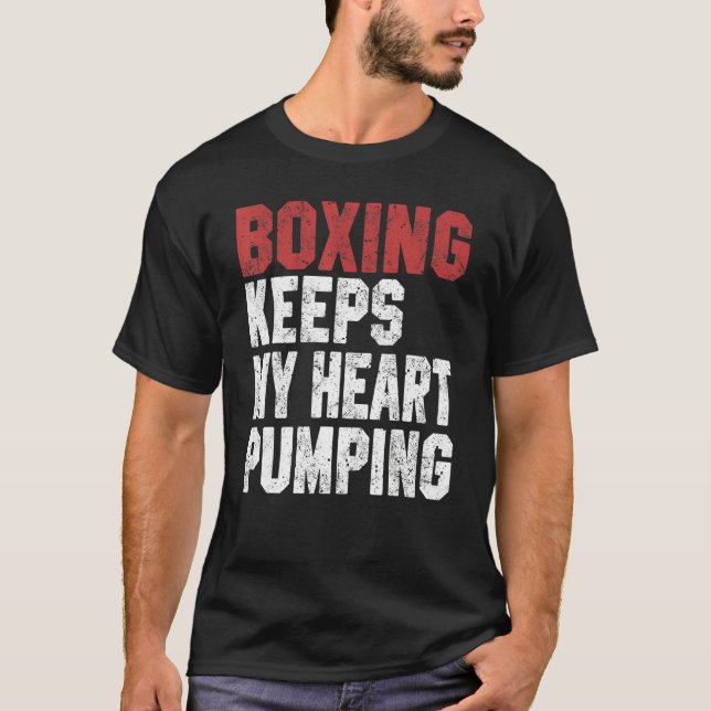 Camiseta Boxing For Men Women Boxing Mantém Minha Bomba Car (Frente)