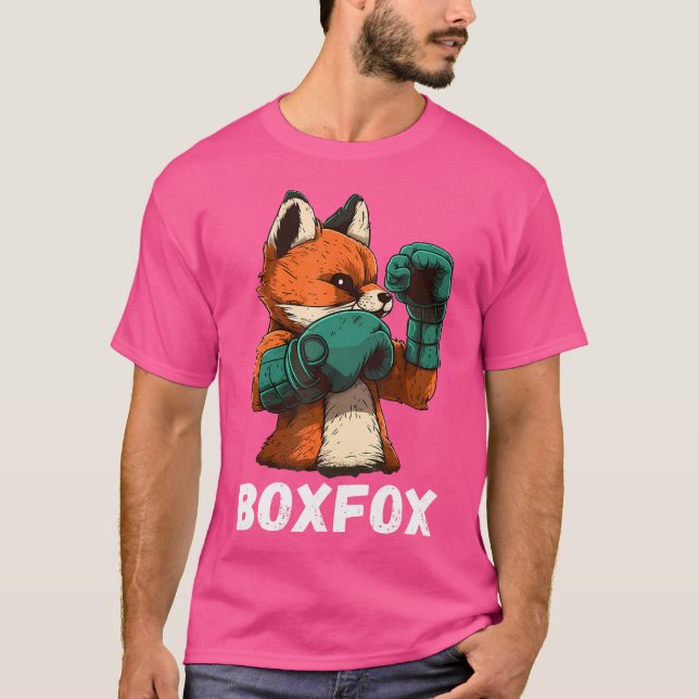 Camiseta Boxing Fox Boxing Luvas Mma Kickboxer Boxer Kickb (Frente)