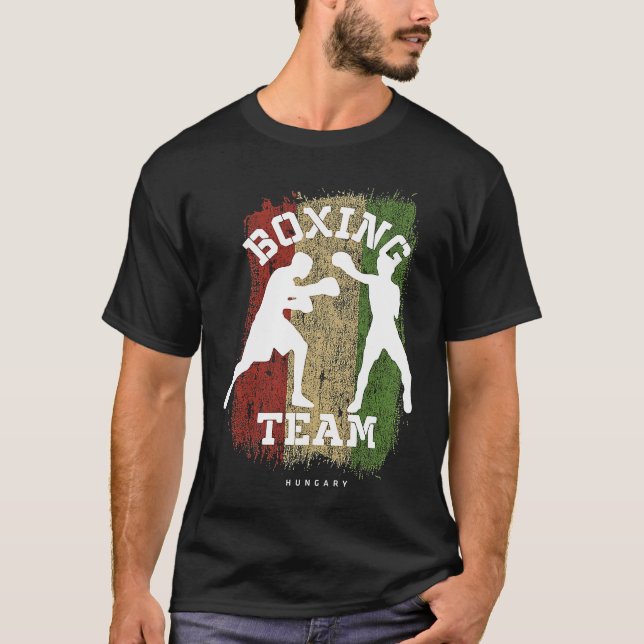 Camiseta Boxing Hungary Combat Sports Fighter Boxing (Frente)