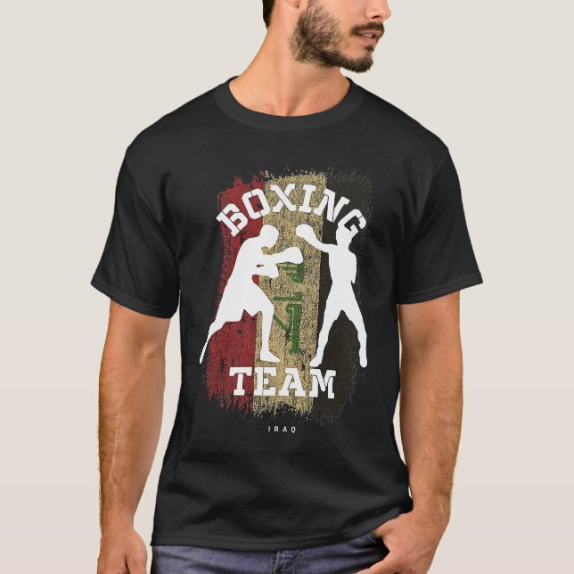 Camiseta Boxing Iraq Combat Sports Fighter Boxing (Frente)