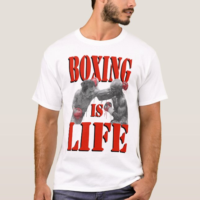 Camiseta Boxing Is Life Mayweather VS Pacquiao (Frente)