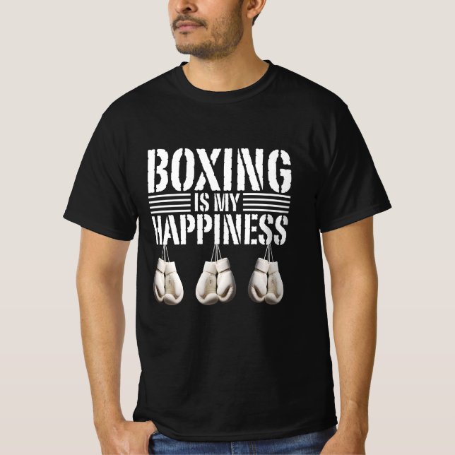 Camiseta boxing is my happiness (Frente)