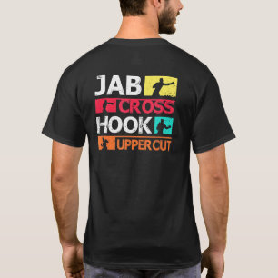 Camiseta Boxing Jab Cross Hook Uppercut Boxer Coach Fighter