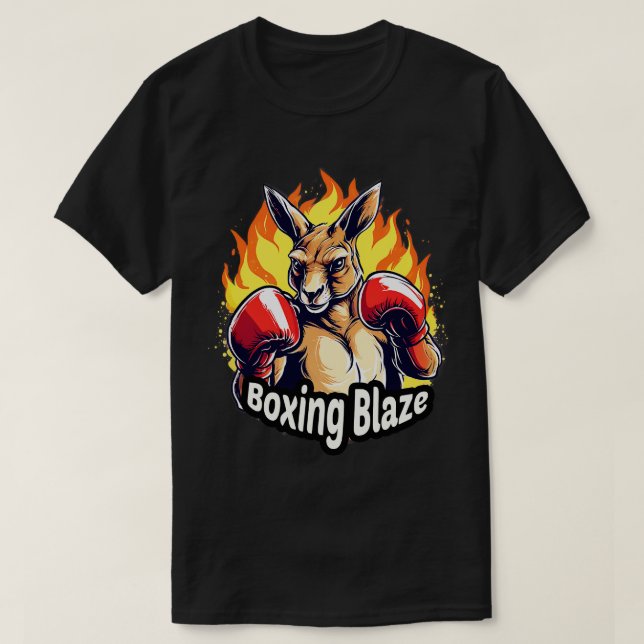 Camiseta Boxing Kangaroo Boxing Blaze (Frente do Design)