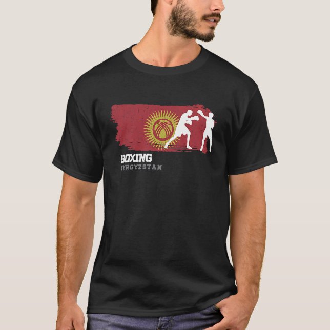 Camiseta Boxing Kyrgyzstan Combat Sports Fighter Boxing (Frente)