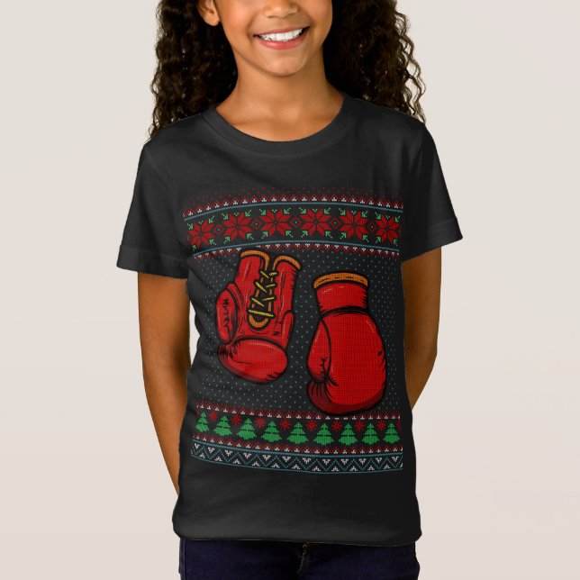 Camiseta Boxing Luvas Feia Doce Natal (Frente)