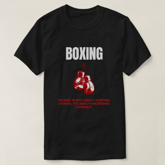 Camiseta Boxing Mindset – Strength Discipline Focus T-Shirt (Frente do Design)